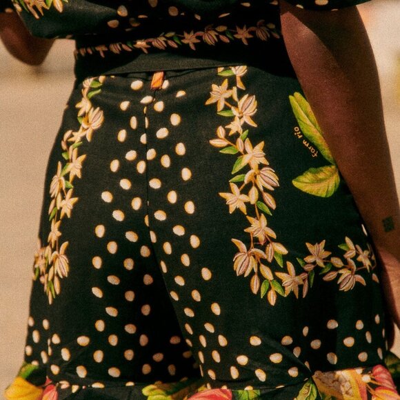 NWT Sezane x Farm Rio Elise Jumpsuit. Paraiso De Cacau Print - Picture 5 of 14